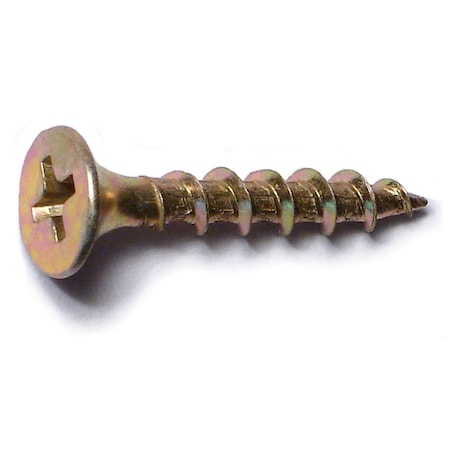 Midwest Fastener Drywall Screw, #6 x 1 in, Steel, Flat Head Phillips Drive, 60 PK 30621